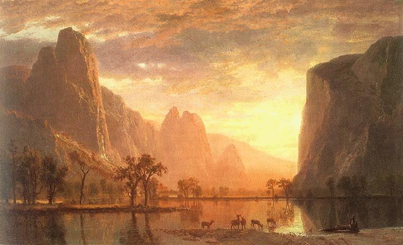 Albert Bierstadt Valley of the Yosemite Germany oil painting art
